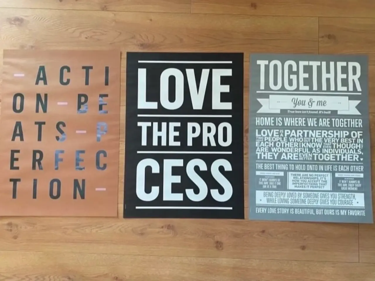 Billede 1 - Plakater fra I LOVE MY TYPE str.50X70 cm