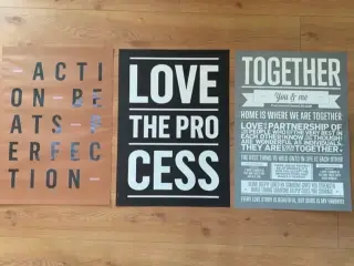 Plakater fra I LOVE MY TYPE str.50X70 cm