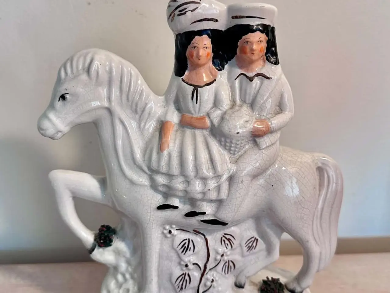 Billede 2 - Antikt sæt - klassiske Staffordshire "flatback" ke