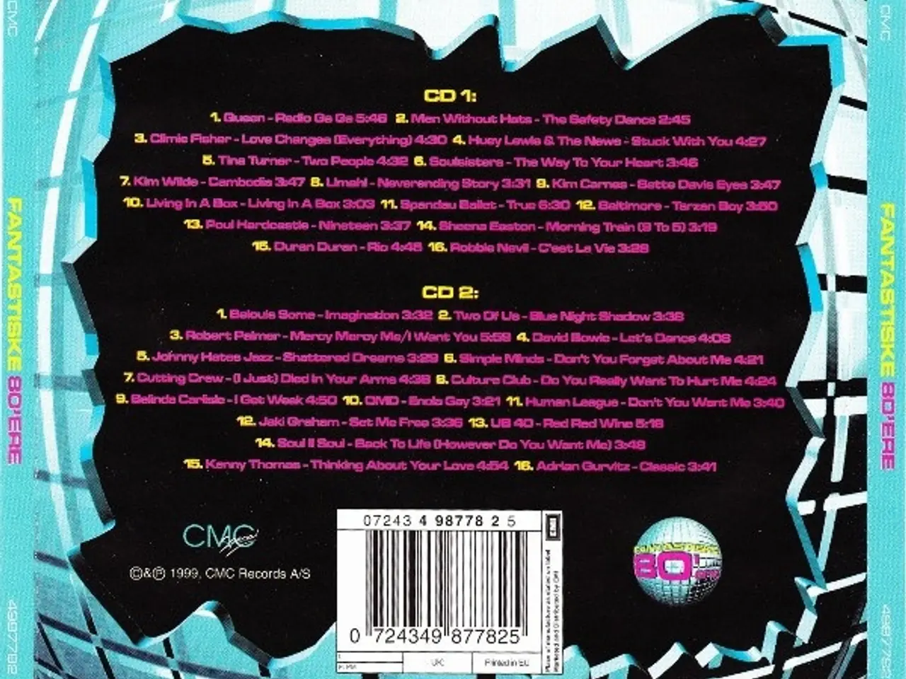 Billede 2 - Diverse kunstnere – Fantastiske 80'ere – 2CD