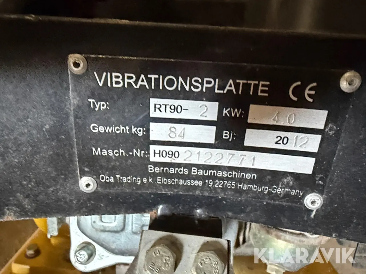 Billede 5 - Pladevibrator Bernards RT90-2 og RT125-2 2 styk