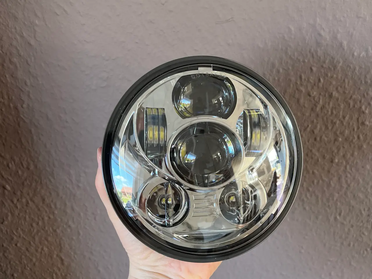 Billede 1 - LED forlygteindsats krom til Harley-Davidson