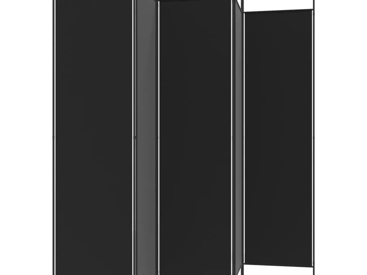 Billede 5 - 5-panels rumdeler 250 x 200 cm - sort
