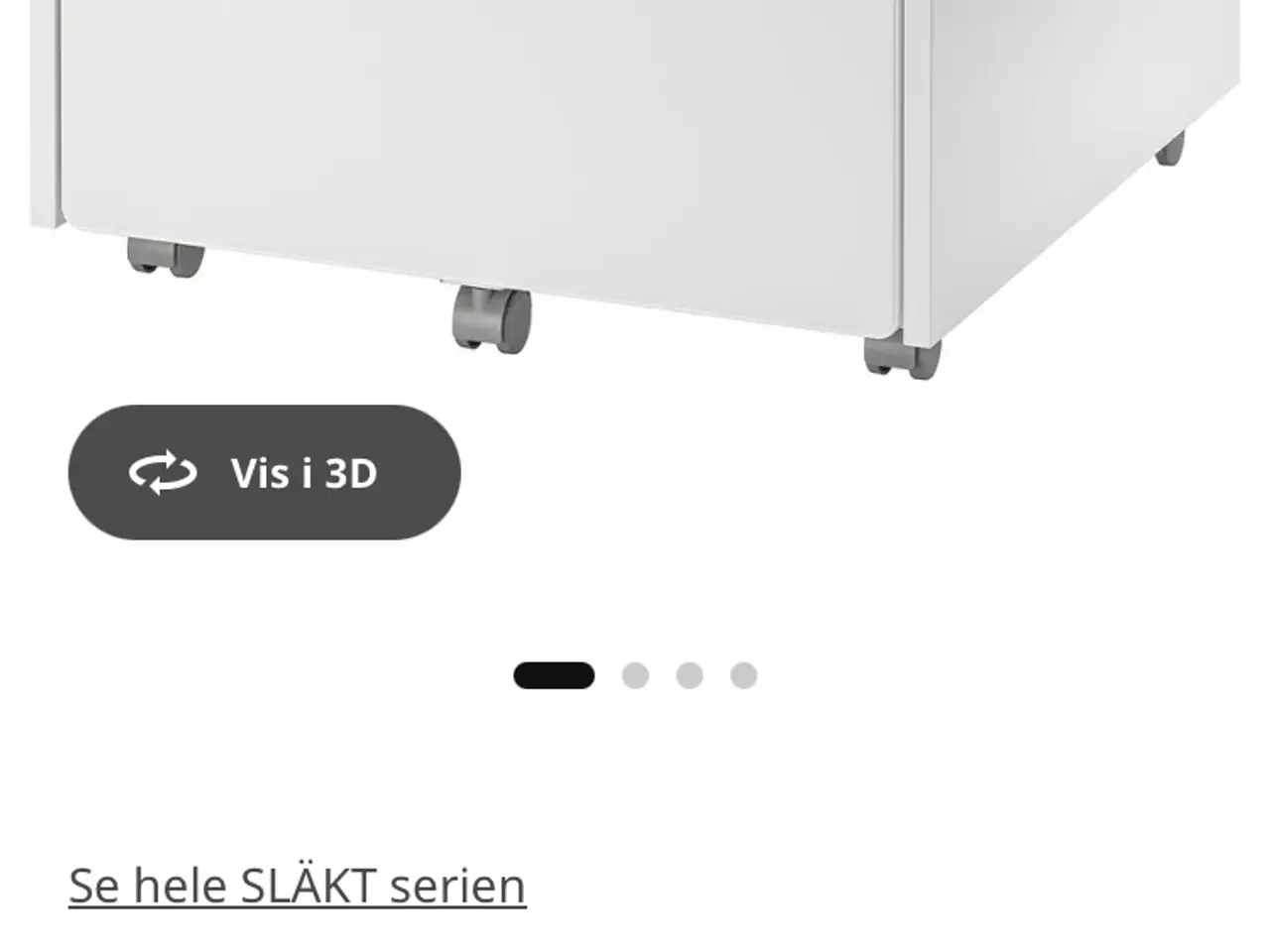 Billede 1 - Ikea slakt, opbevaringsboks med hjul