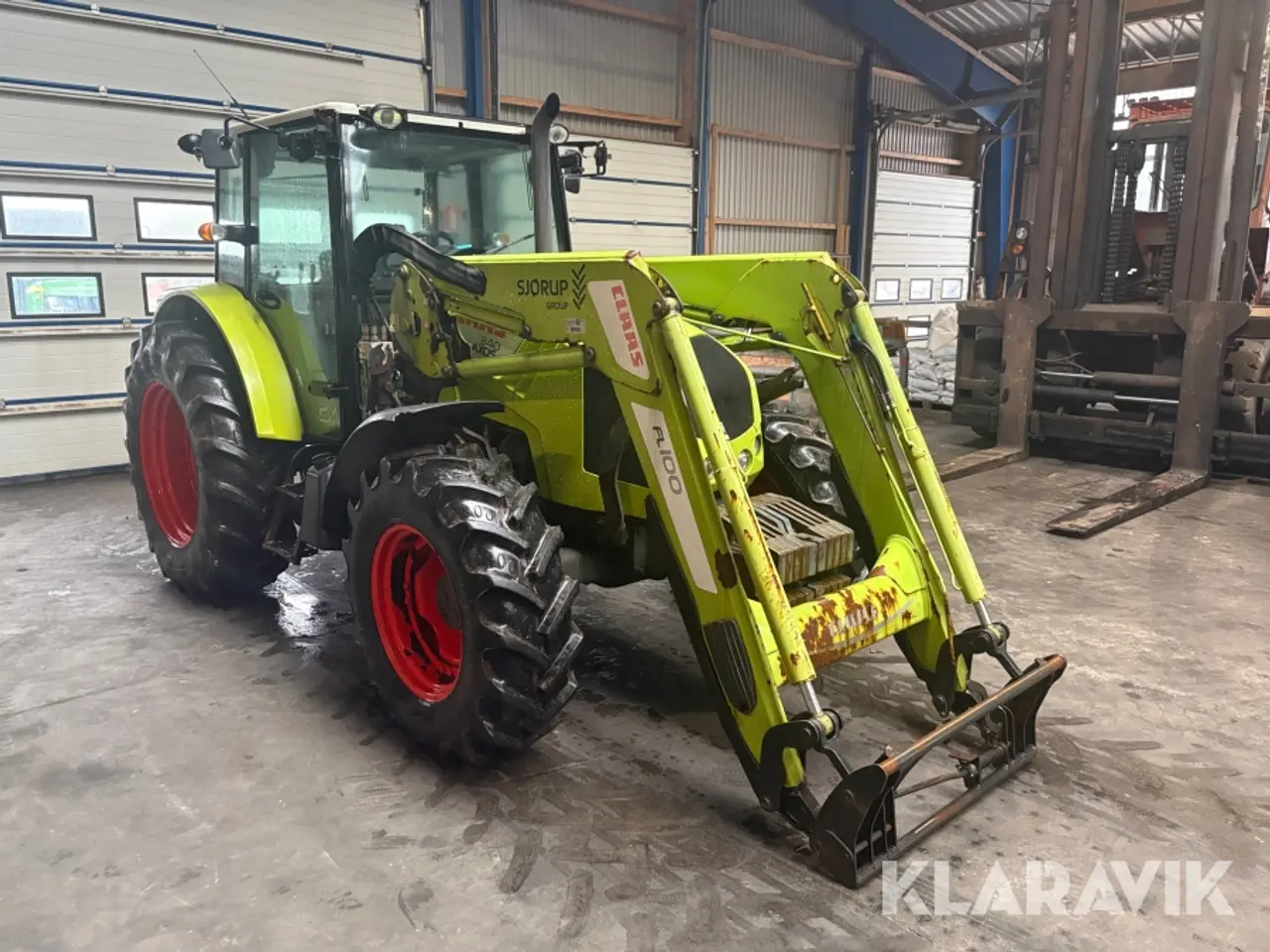 Billede 7 - Traktor Claas 340 Axos med frontlæsser