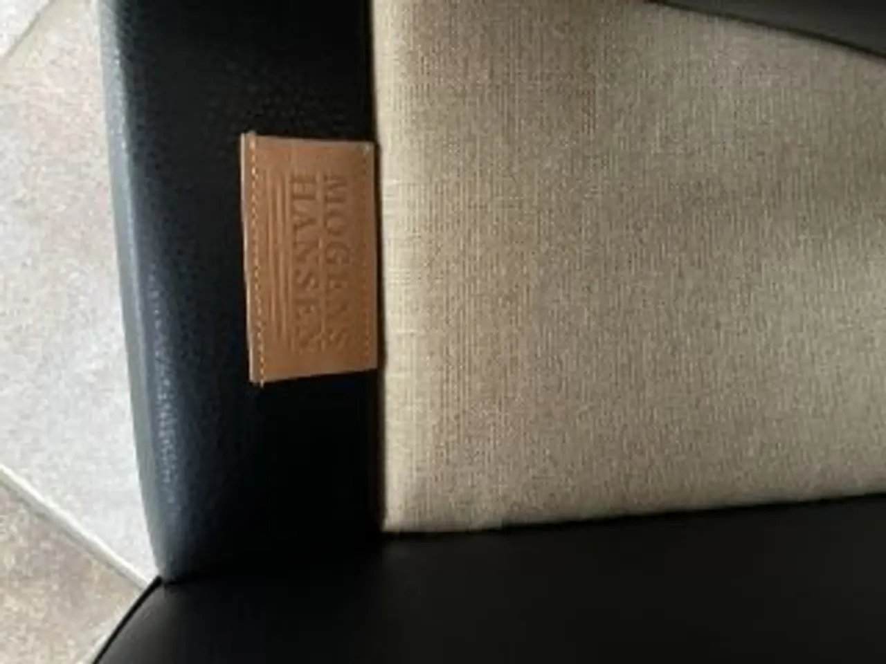 Billede 3 - Mogens Hansen sofa model 2163/3 sort læder