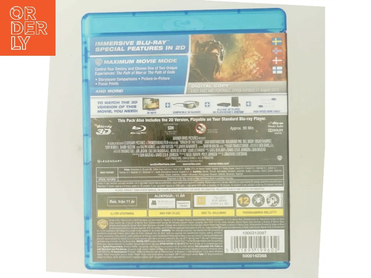 Billede 3 - Wrath of the Titans 3D med Sam Worthington (DVD)