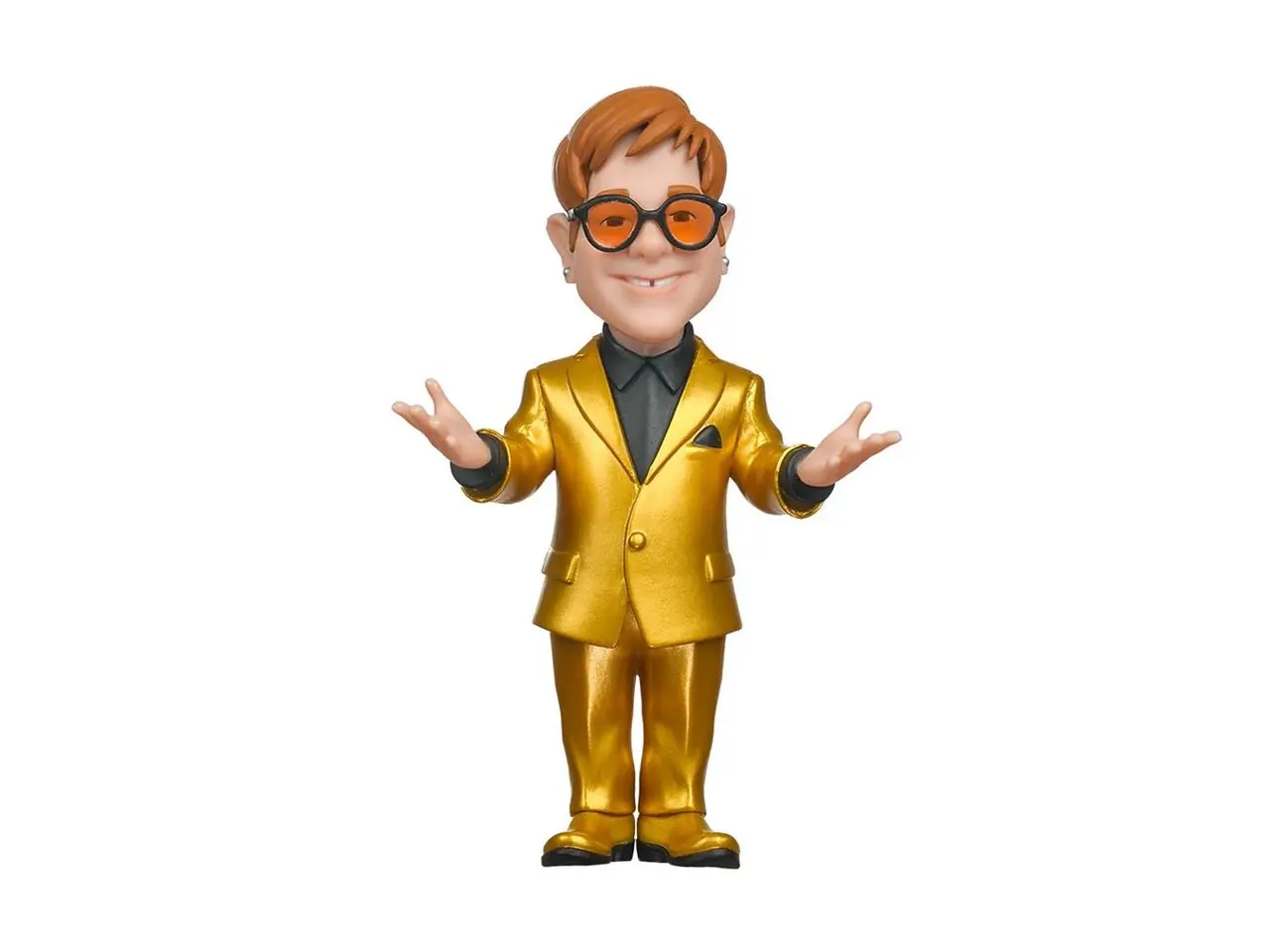 Billede 2 - Samlingsfigur - MINIX Elton John i gulddragt