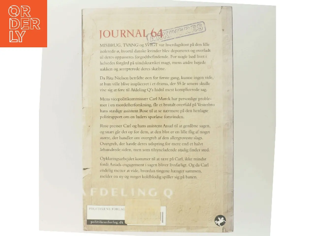 Billede 3 - Journal 64 af Jussi Adler-Olsen (Bog)