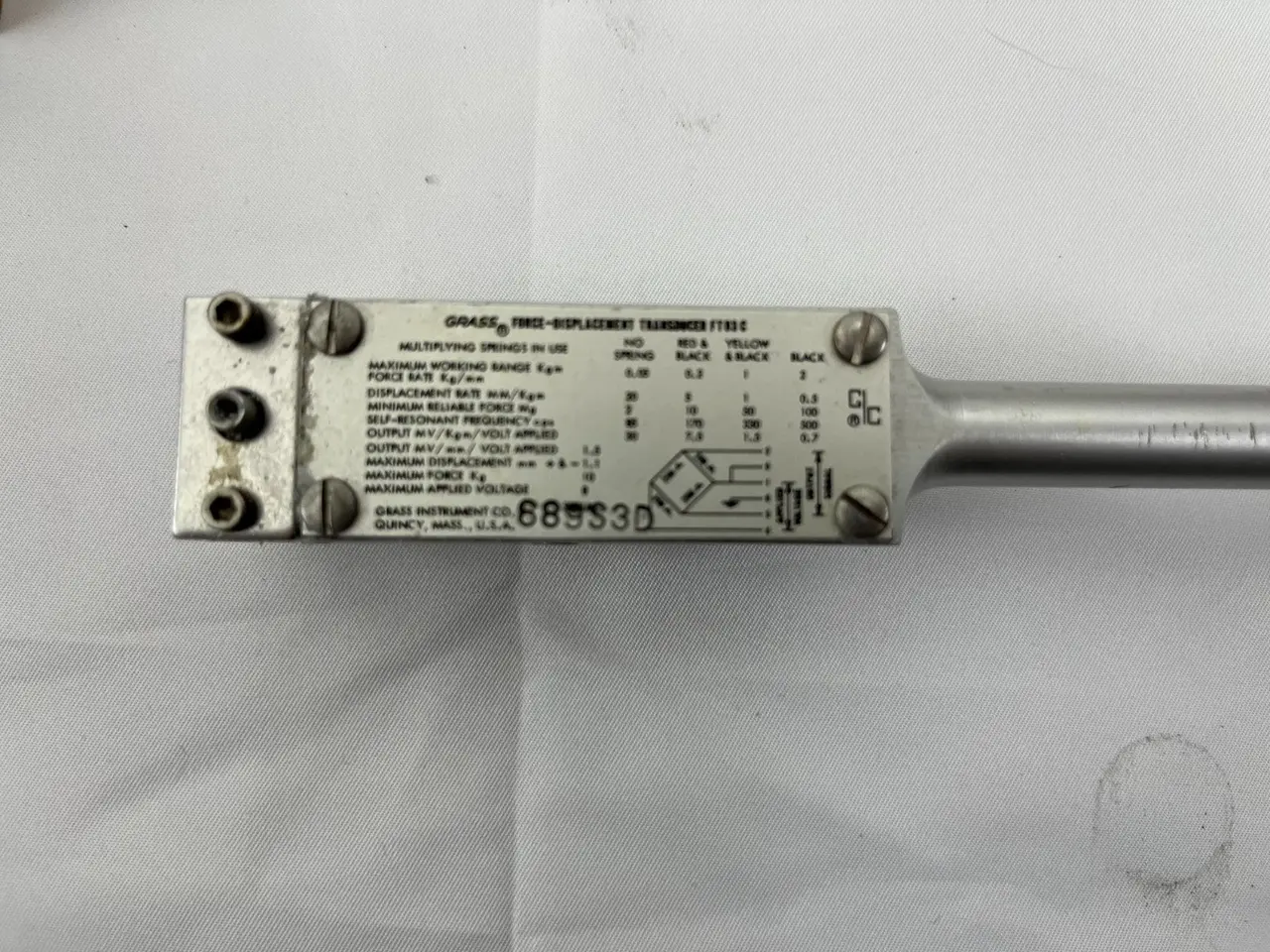 Billede 7 - Grass Model 7P1 Displacement Transducer Vintage