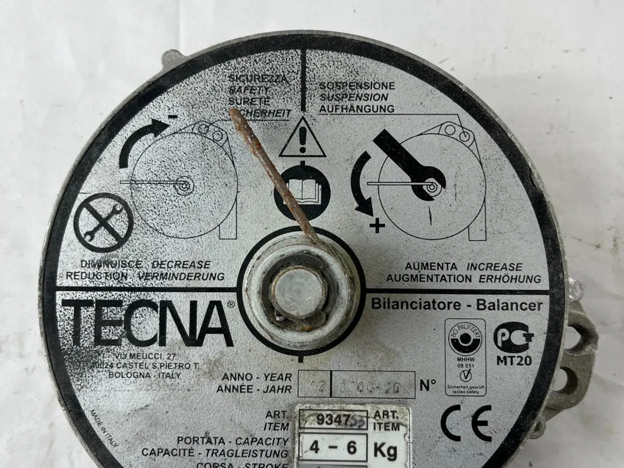 Billede 4 - Tecna 9347S Tool Balancer 4–6 kg 4500 mm Spring