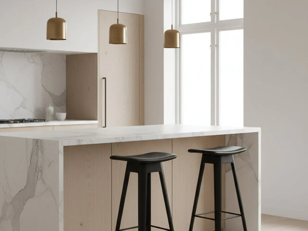 Billede 2 - Andersen Furniture HC1 Barstol – Sort Læder SH 80cm