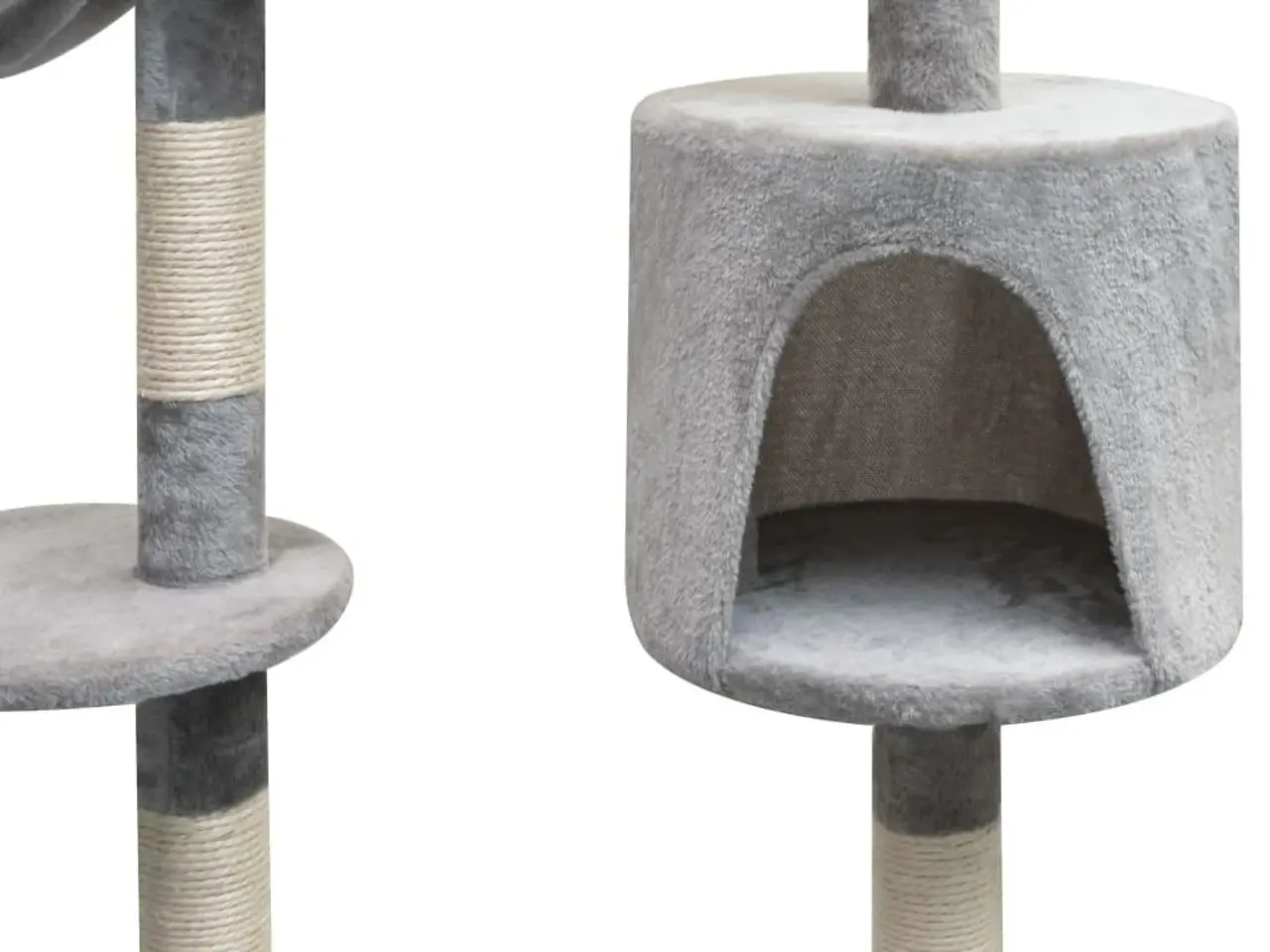 Billede 3 - Kradsetræ til katte i sisal 125 cm - grå
