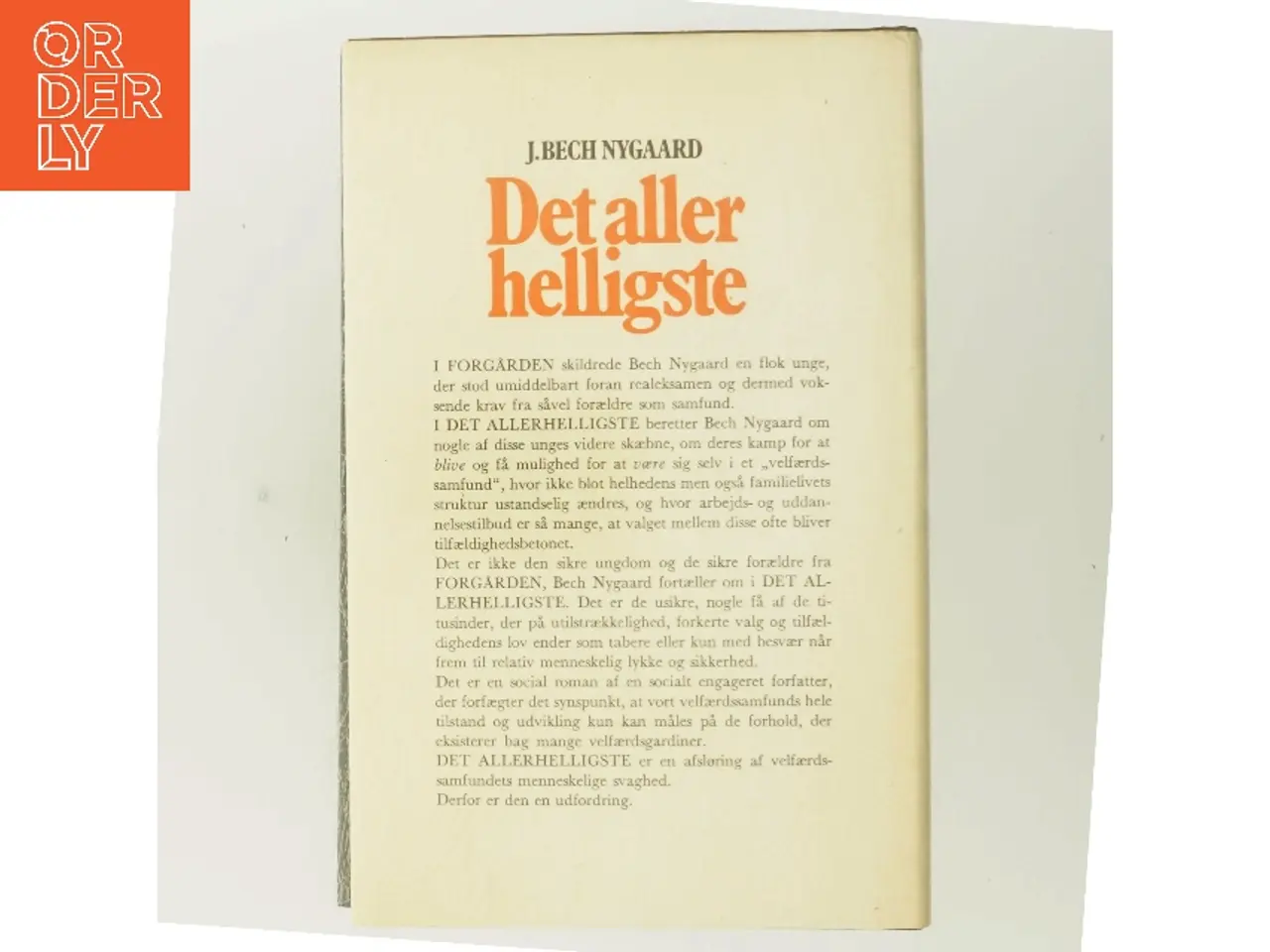 Billede 3 - Det aller helligste af J. Bech Nygaard (Bog)