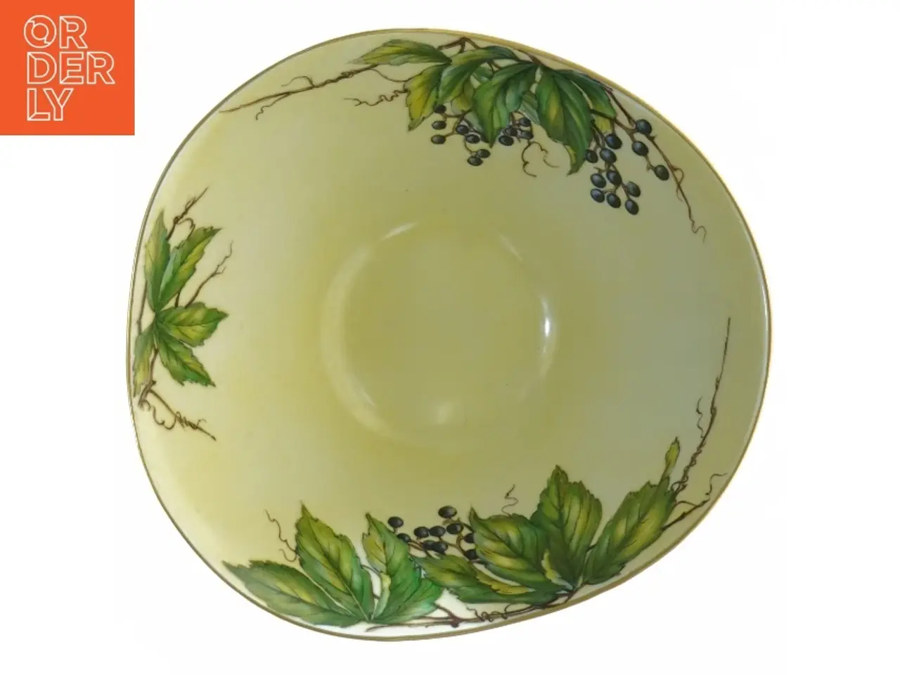 Billede 2 - Håndmalet Asymmetrisk Skål fra Zen Scherzer (str. 17 x 7 cm)