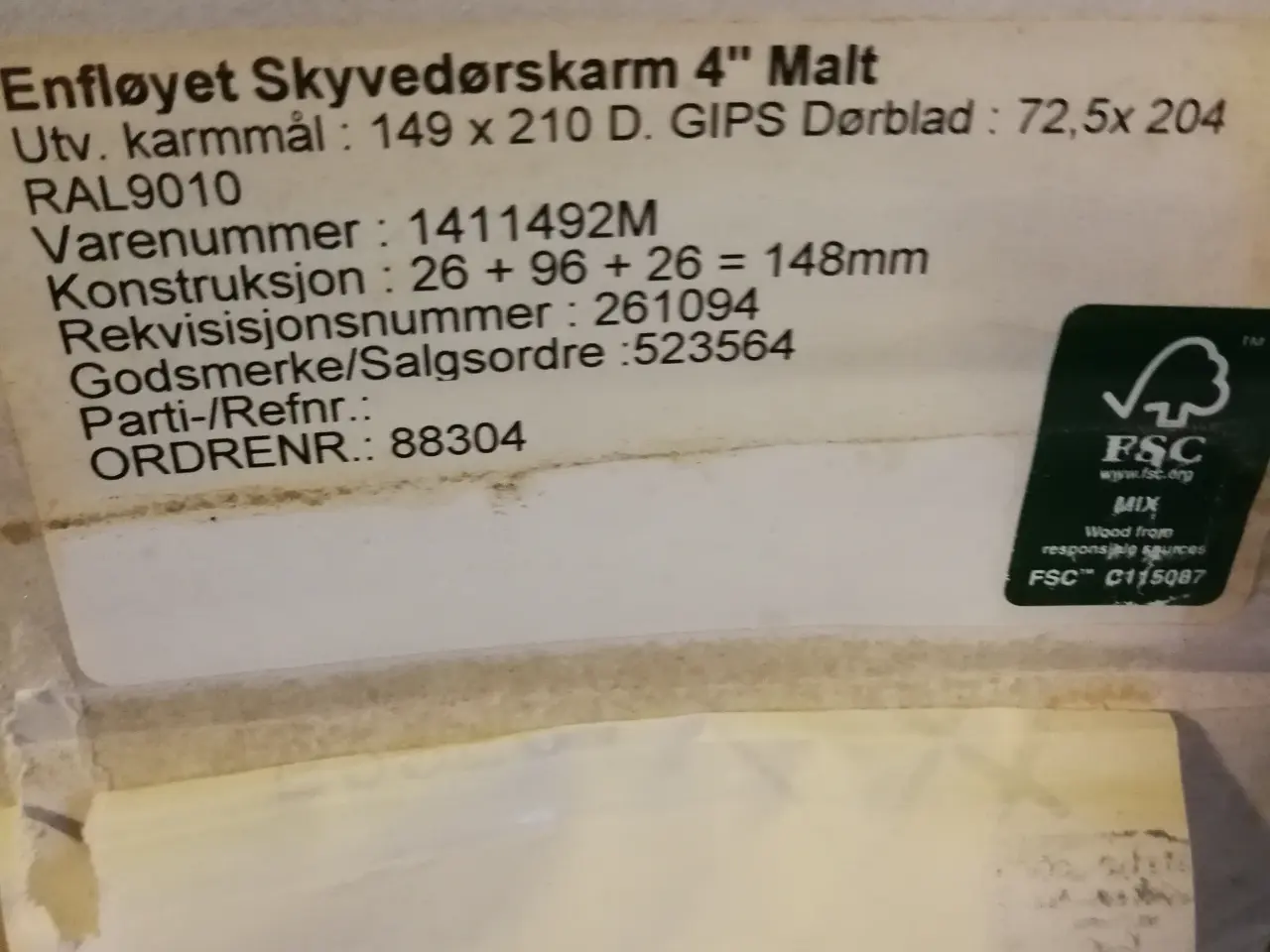 Billede 1 - KAPPER TIL SKYDEDØRE 149/249 KR. 1000,-/1500,-