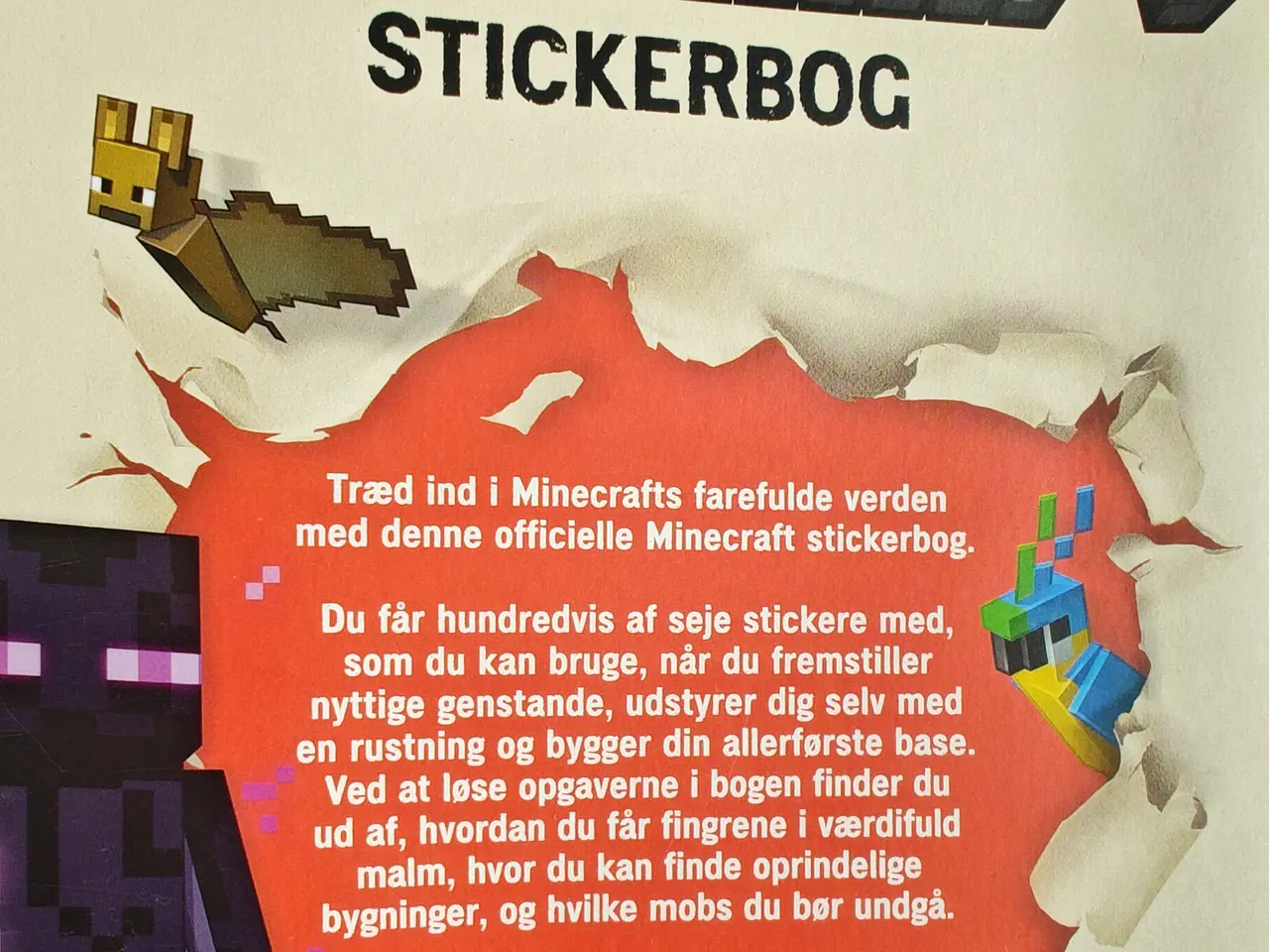 Billede 3 - Minecraft Klistermærke BOG
