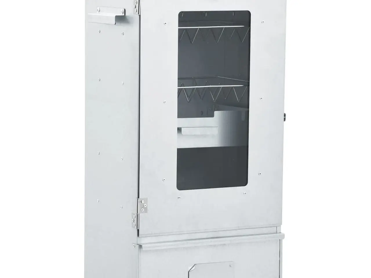 Billede 1 - Rygeovn 44,5 × 29 × 83 cm - med termometer og 1 kg træflis