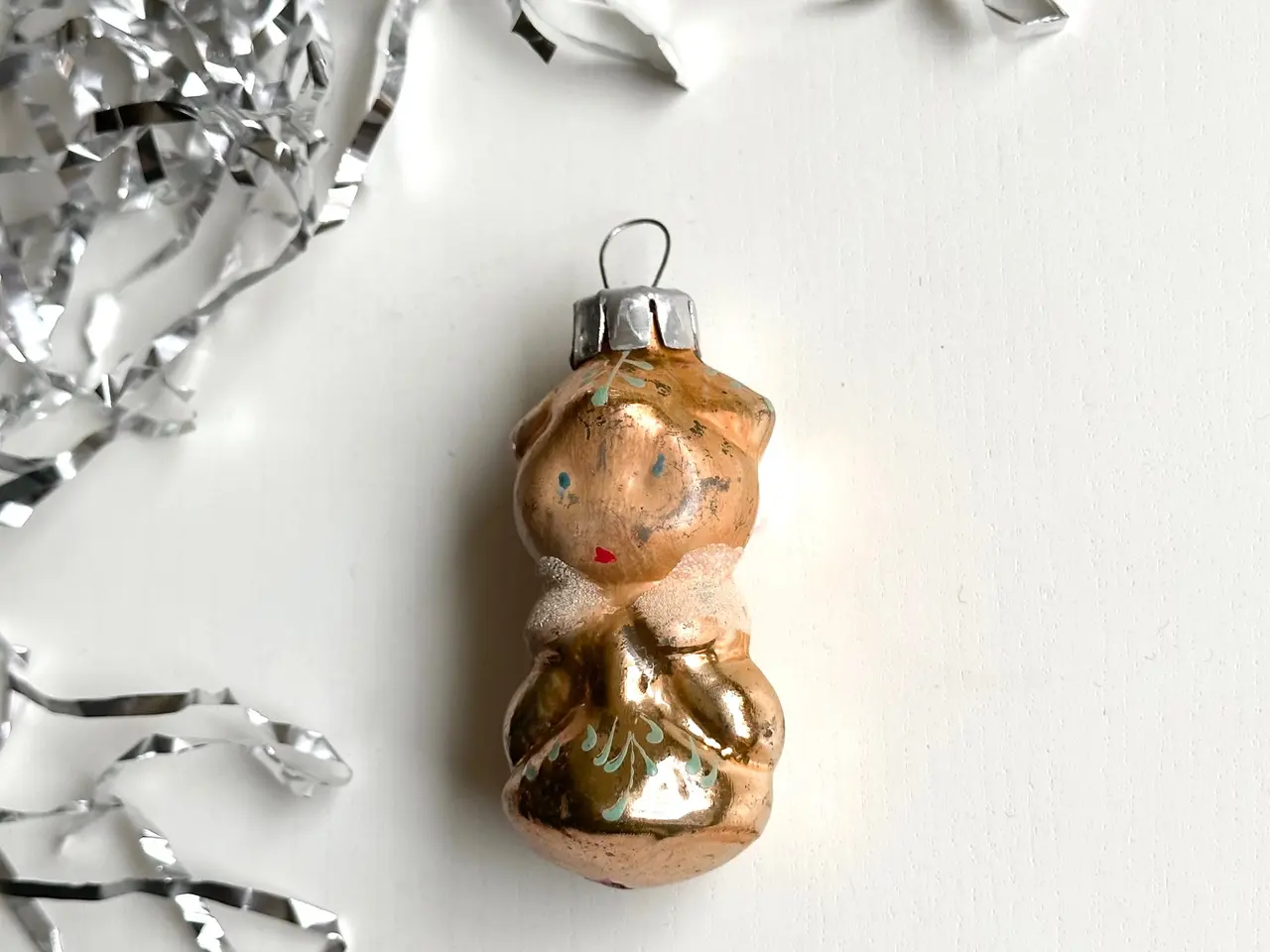 Billede 3 - Vintage ornament, gylden snepige