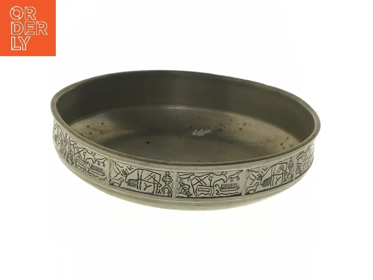 Billede 1 - Dekorativ metalfad (str. Ø 23,5 cm)