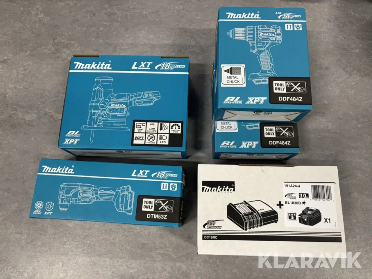 Billede 1 - Parti Makita 4 akku maskiner og 1 lader med batteri