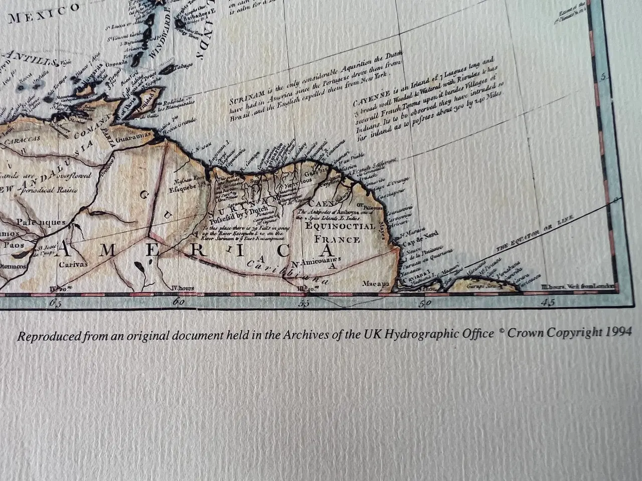 Billede 4 - Genoptrykt Kort over Nordamerika år 1762.