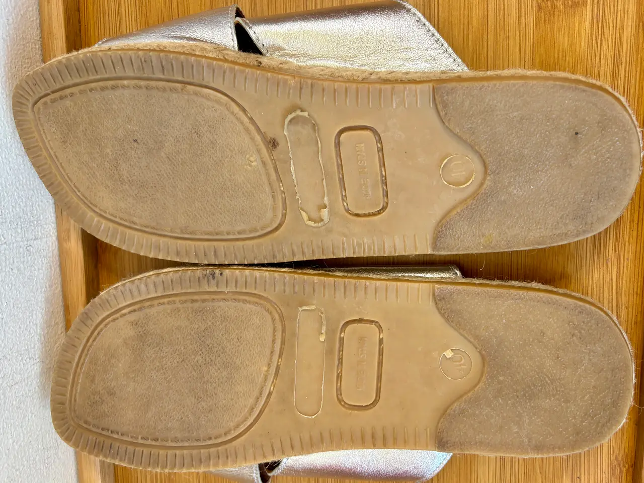 Billede 6 - Billi Bi, sølv sandaler i skind mm, str 40