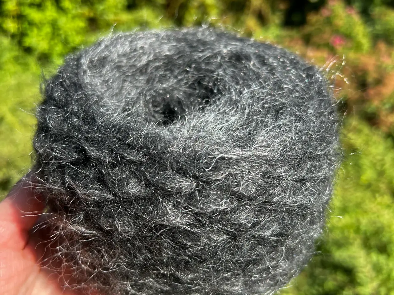 Billede 5 - Italiensk garn - Mohair / Silke - Mørkegrå - 100 g
