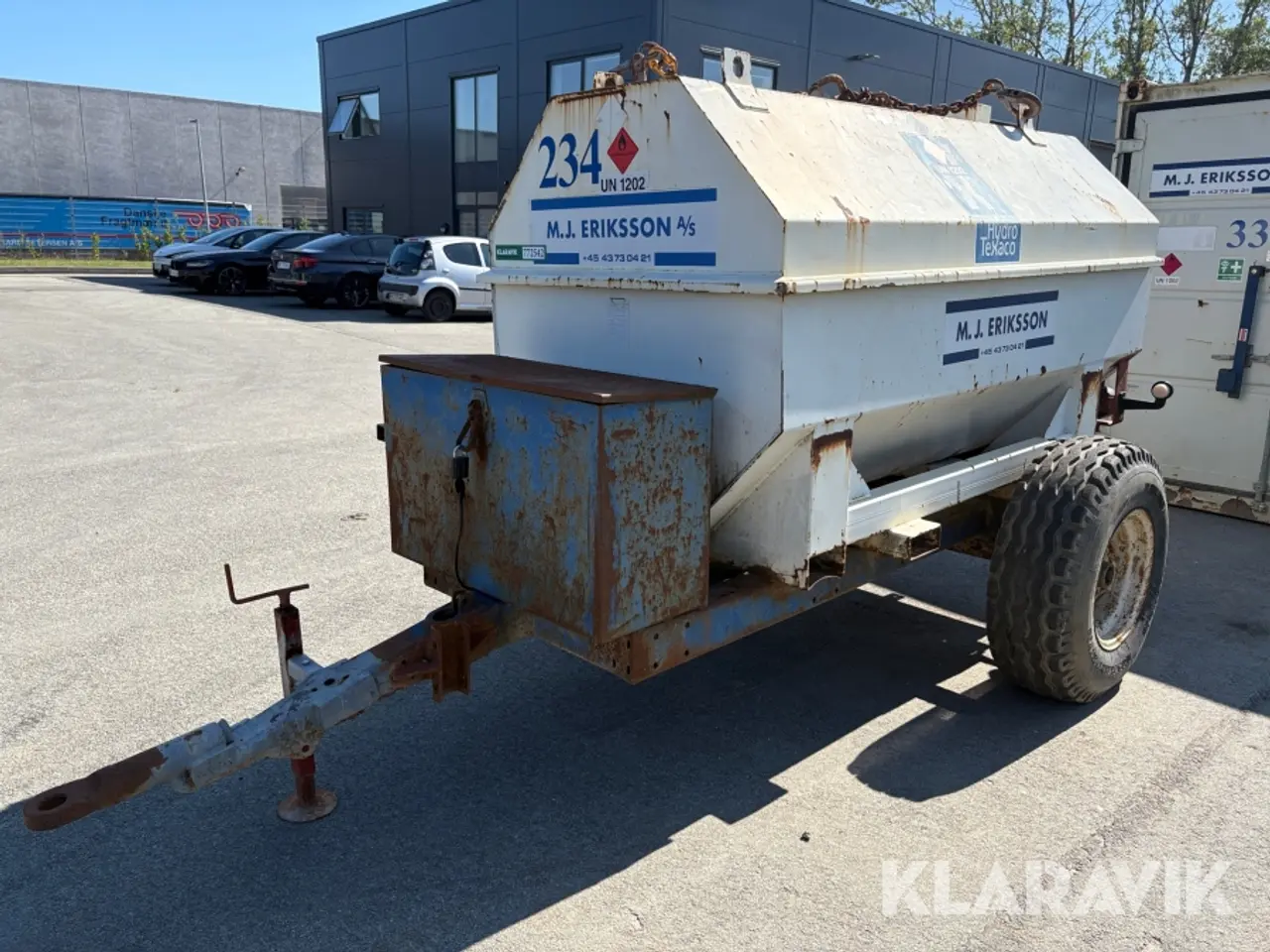 Billede 1 - Dieseltank på vogn - 2500 liter