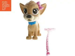 Figurlegetøj hund med snor (str. 17 cm)