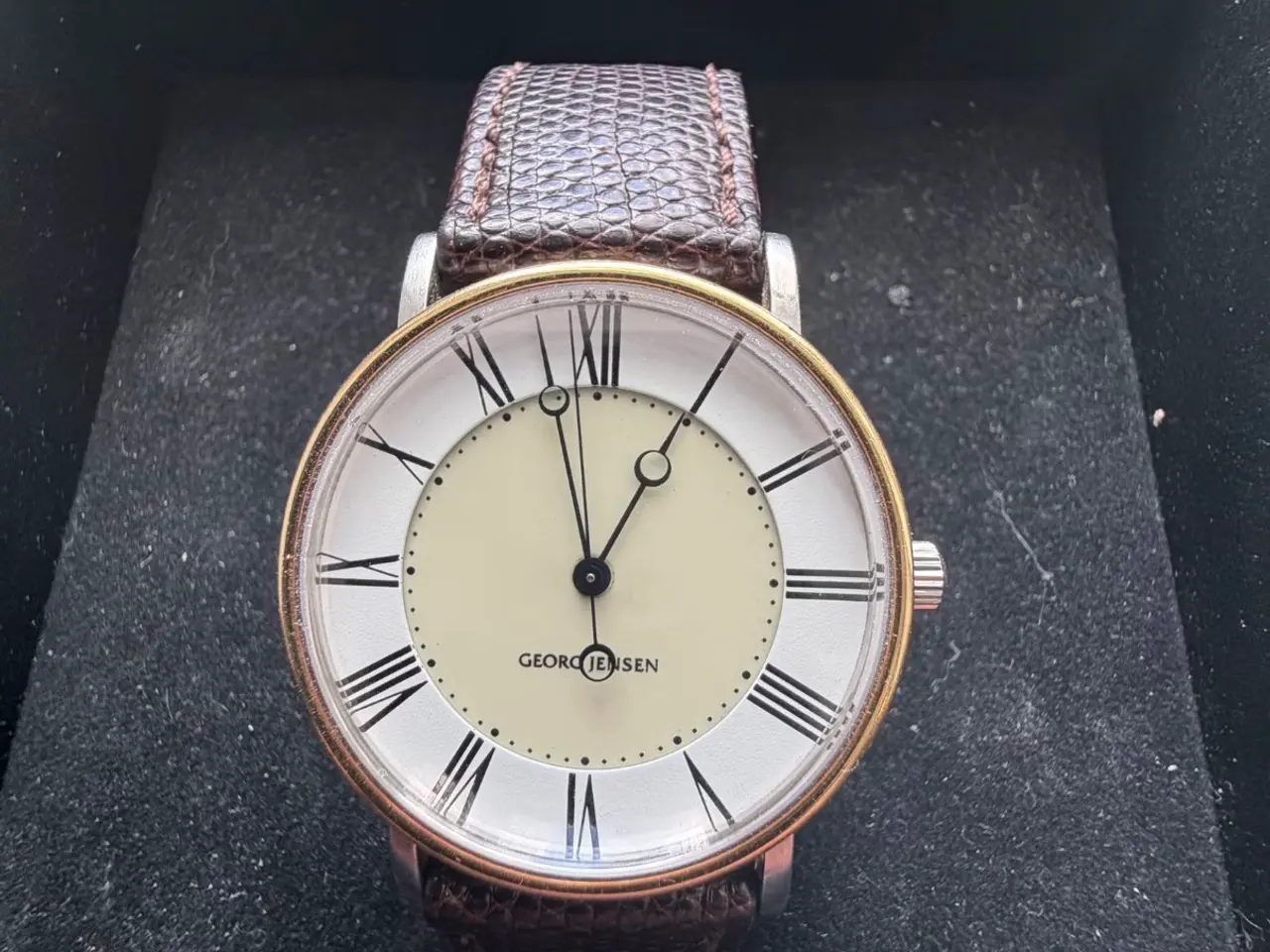 Billede 3 - Georg Jensen ur i 18k guld og stål med automatisk