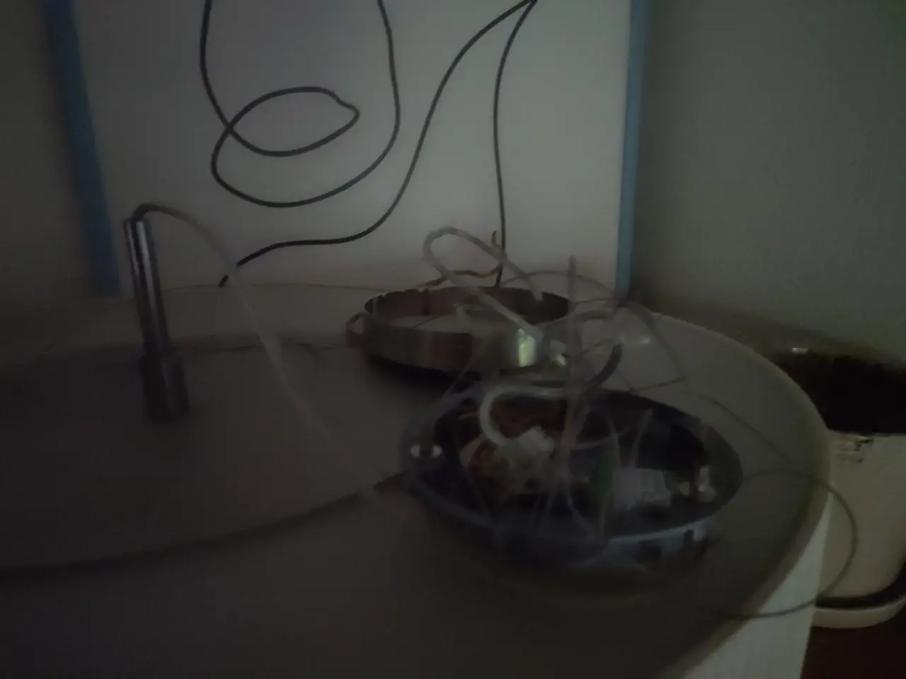 Billede 3 - Lampe med plisseret stof kant