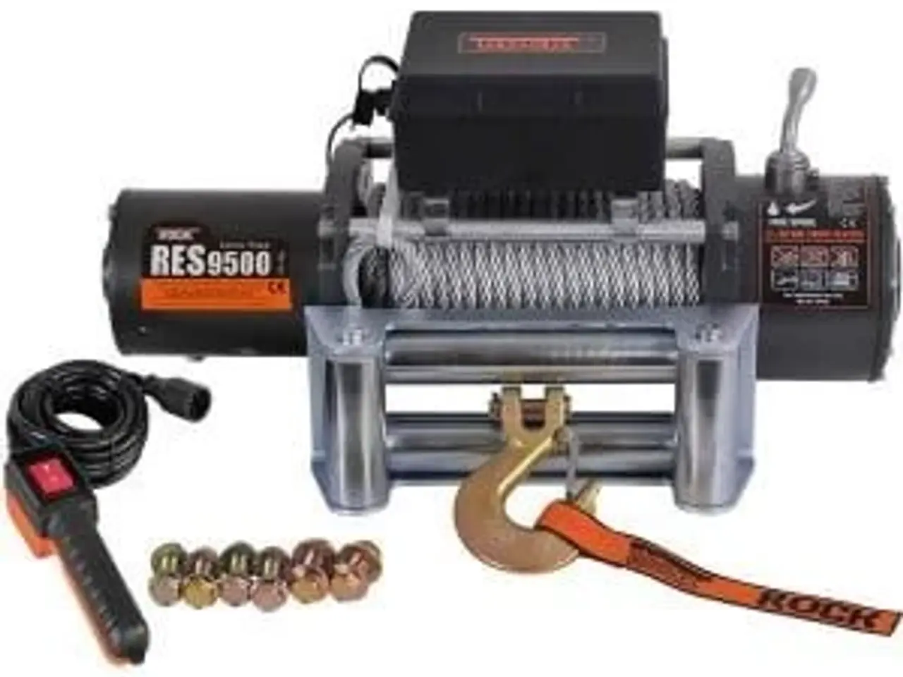 Billede 2 - Rock res9500 el-trailerspil 12 vdc 4,9hk (3,6kw) 4313 kg