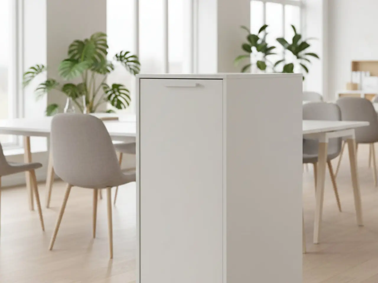 Billede 2 - Udtræksskab – Hvid 83x40x114cm