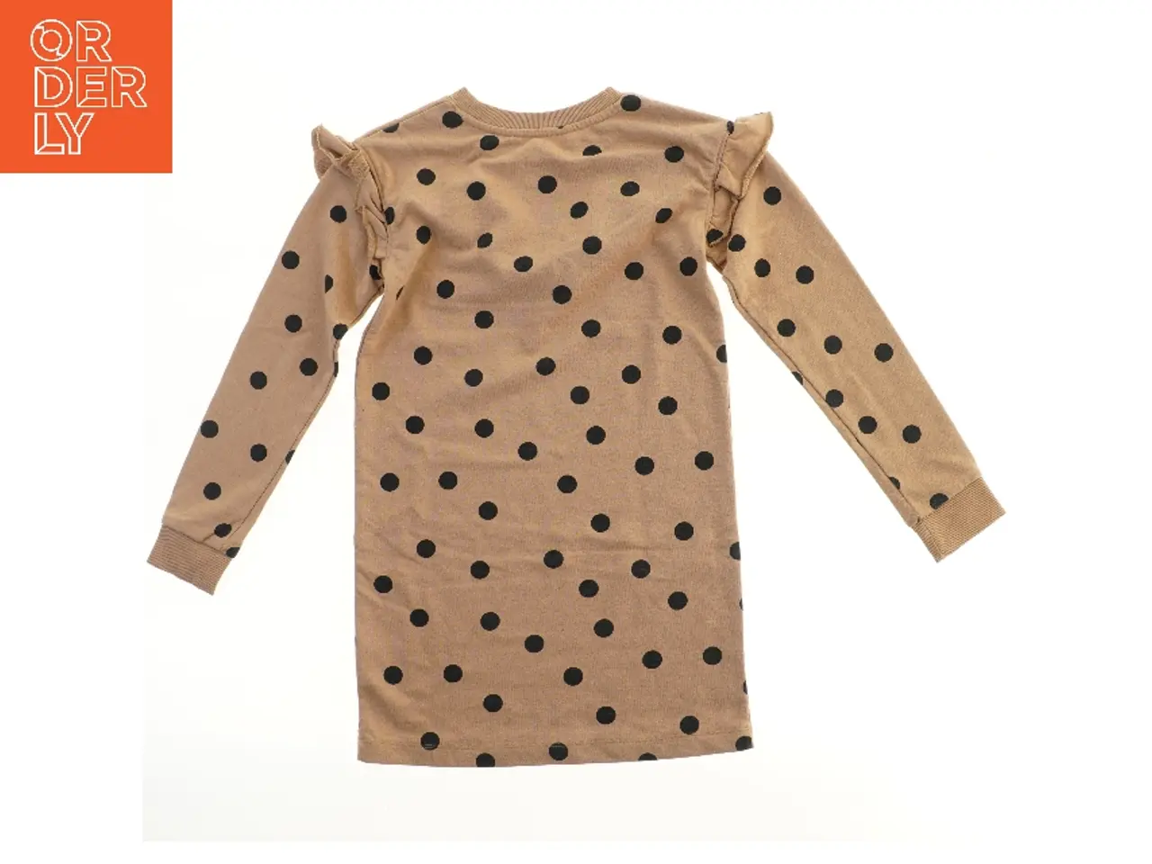 Billede 2 - Prikket kjole med flæsedetalje fra H&M (str. 140)