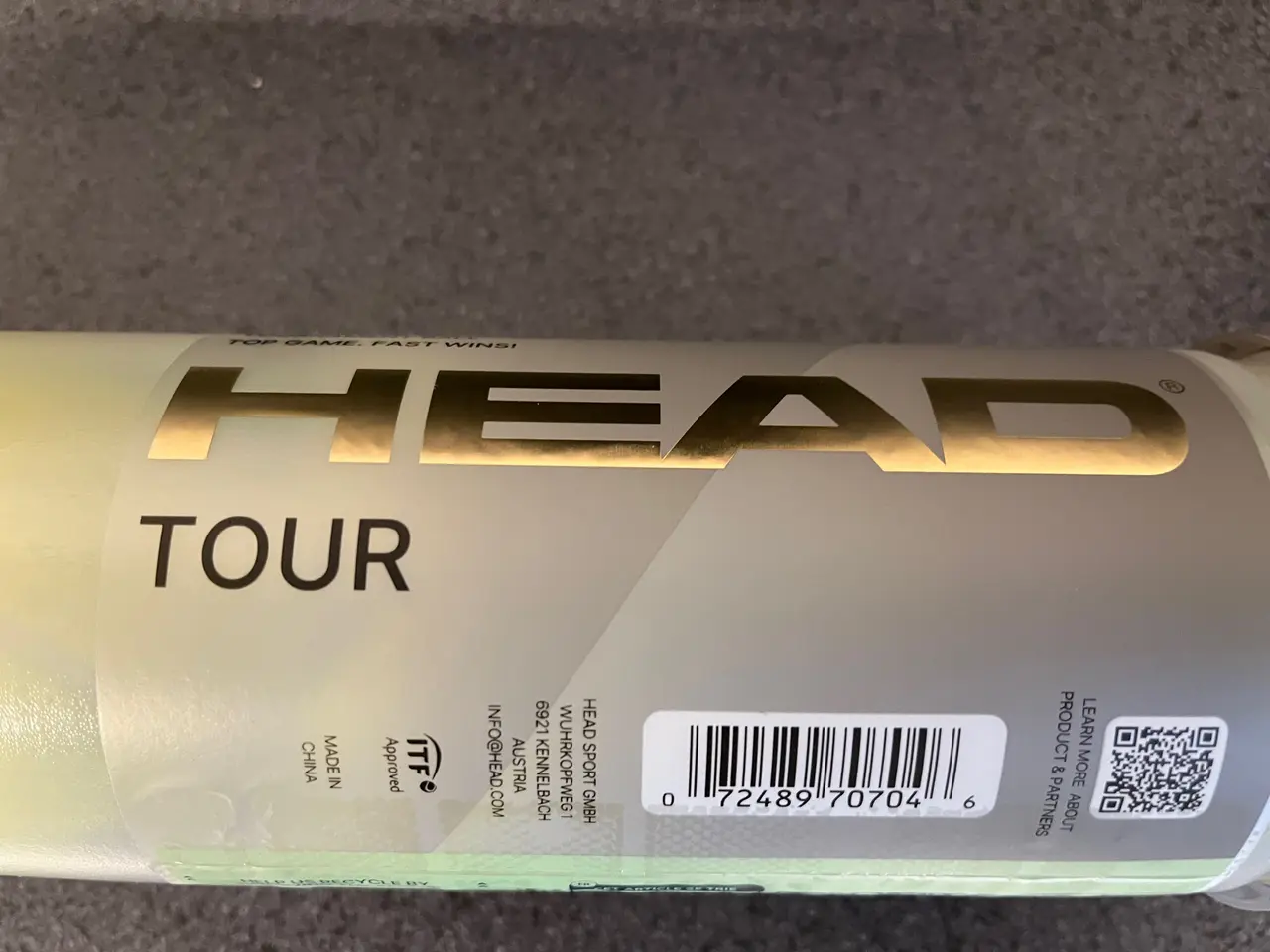 Billede 2 - Head tour tennisbolde, rør med 4 bolde.