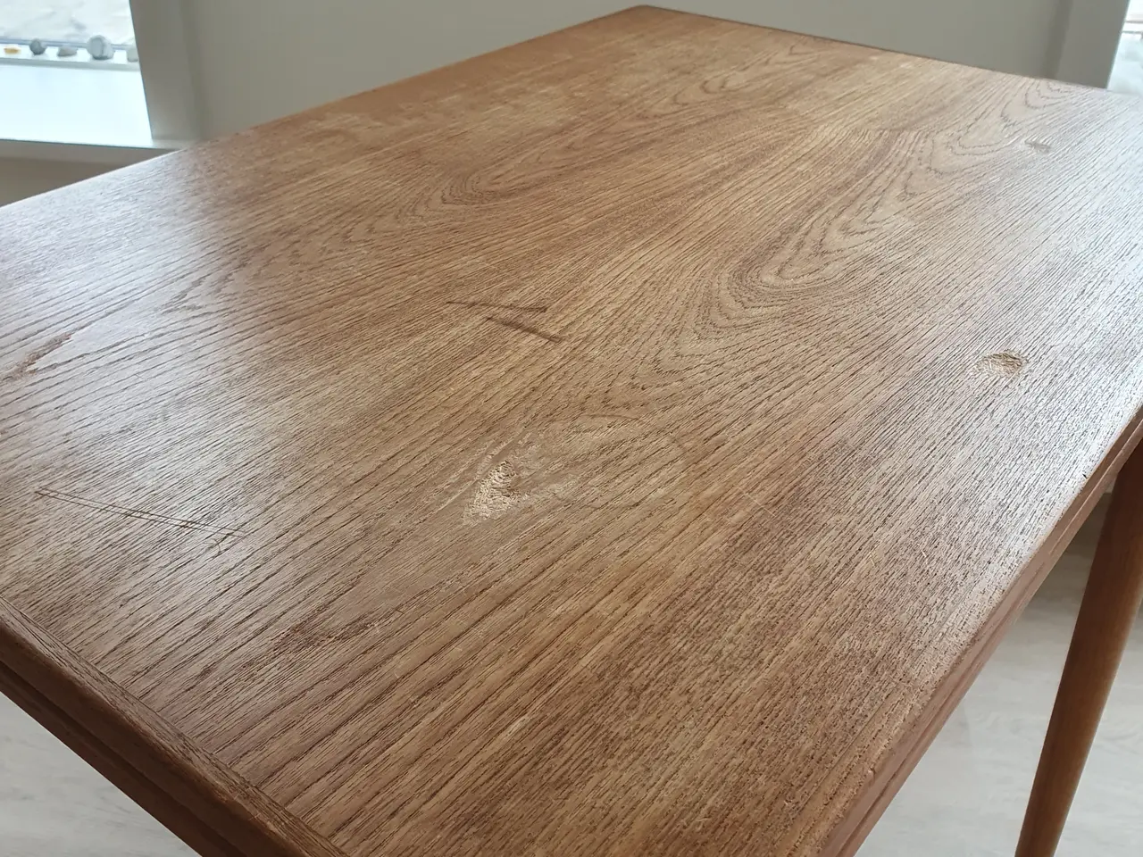 Billede 9 - Spise/skrivebord i teak med messingbeslag