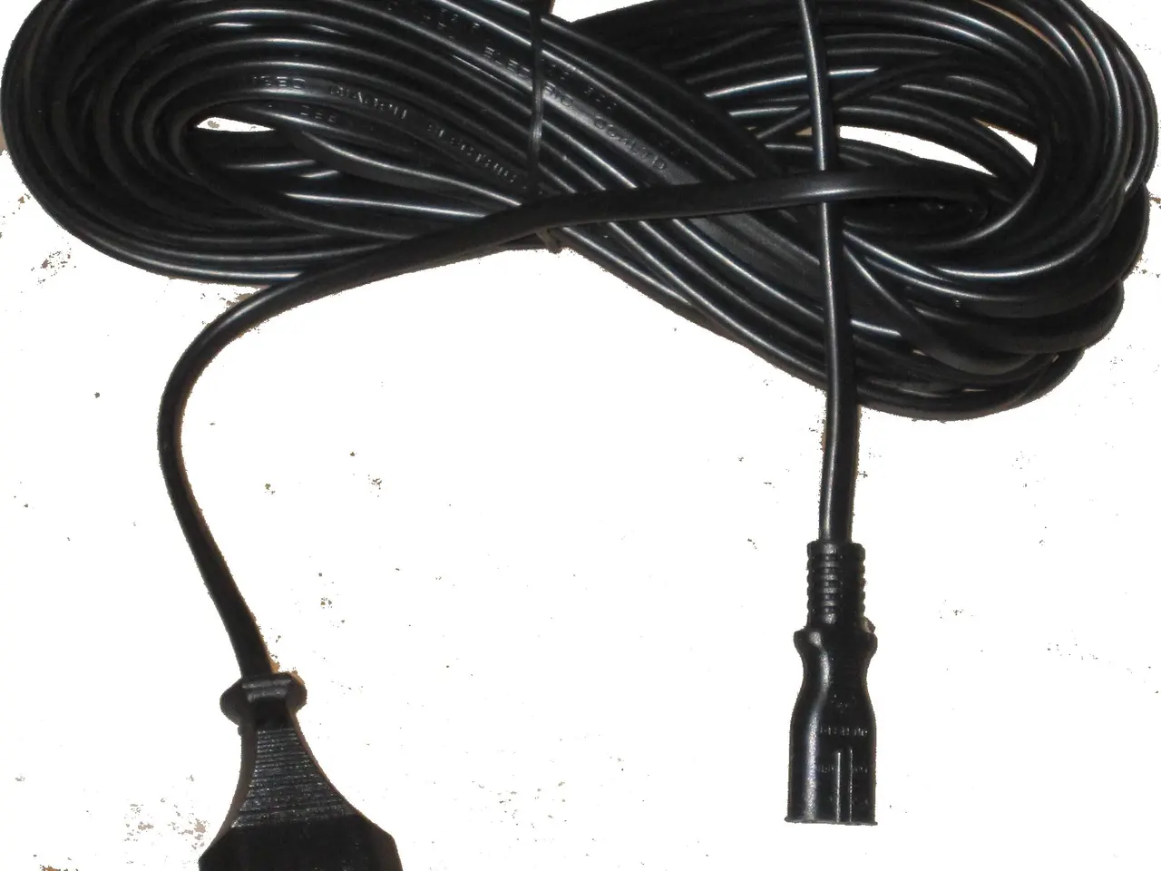 Billede 1 - Netledning 220V sort - 10 meter