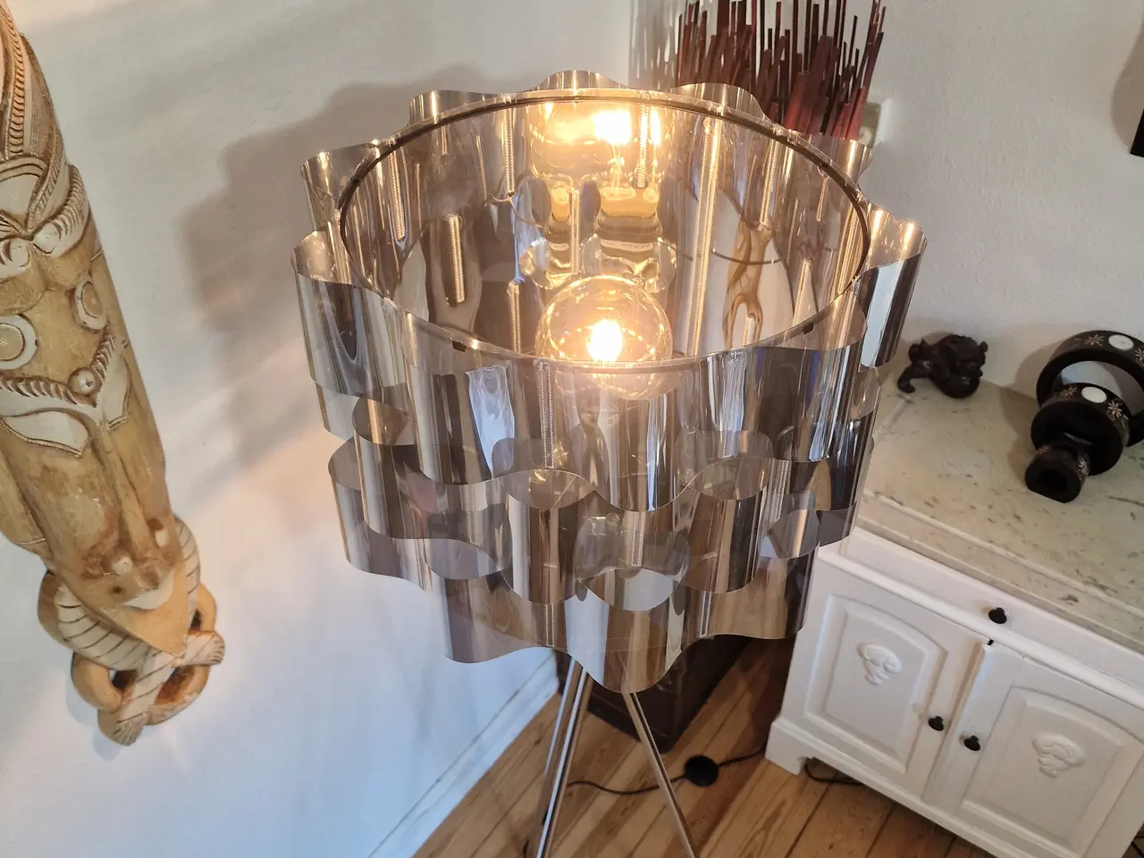 Billede 8 - Gulvlampe med "Space Age" look.