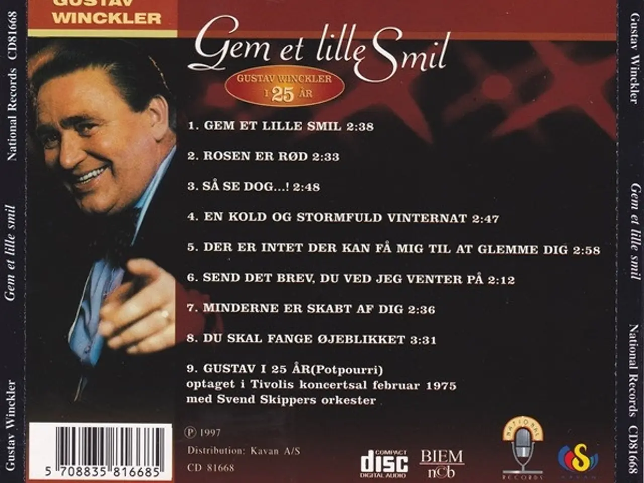 Billede 2 - Gustav Winckler – Gem Et Lille Smil (Gustav… – CD