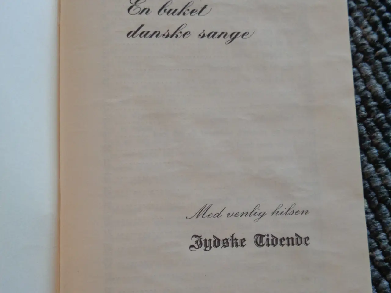 Billede 2 - En buket danske sange