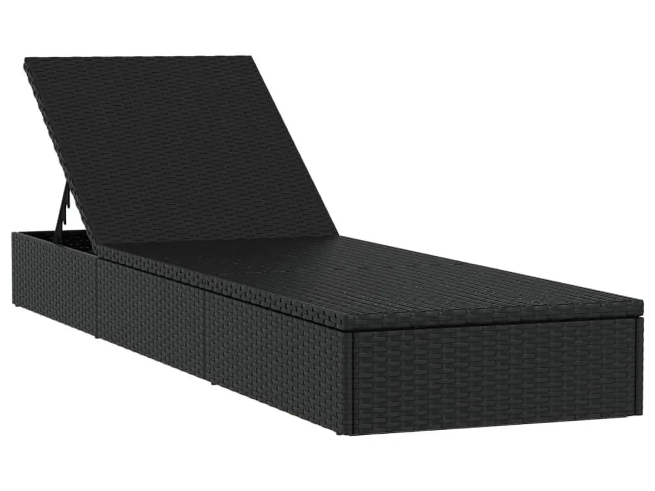 Billede 4 - Liggestol 1 stk. med bord polyrattan sort