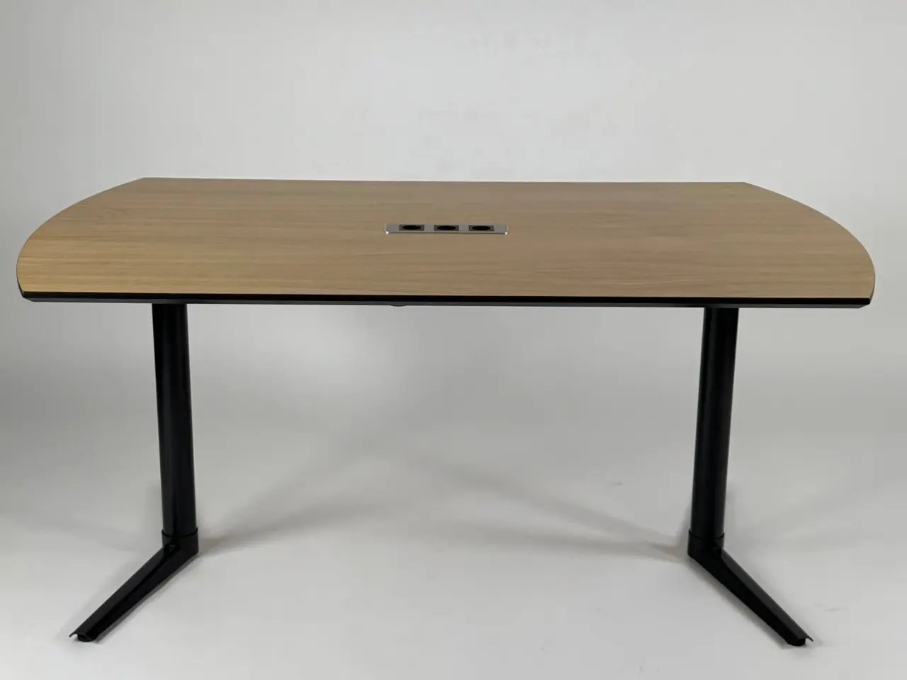 Billede 3 - Fumac Switch Bord - Natur/Sort Stel 160x100 cm