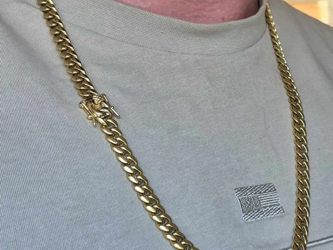 Billede 7 - Panserkæde, guld.