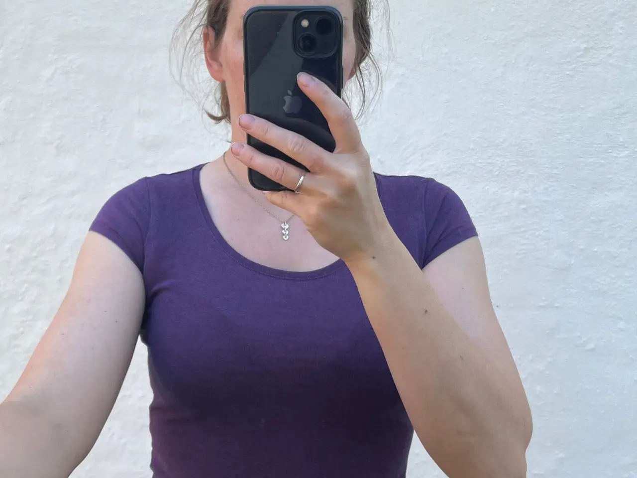 Billede 1 - Lilla basis tshirt str xs
