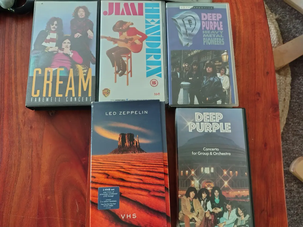 Billede 1 - VHS Samling Led Zeppelin, Deep Purple, Jimi
