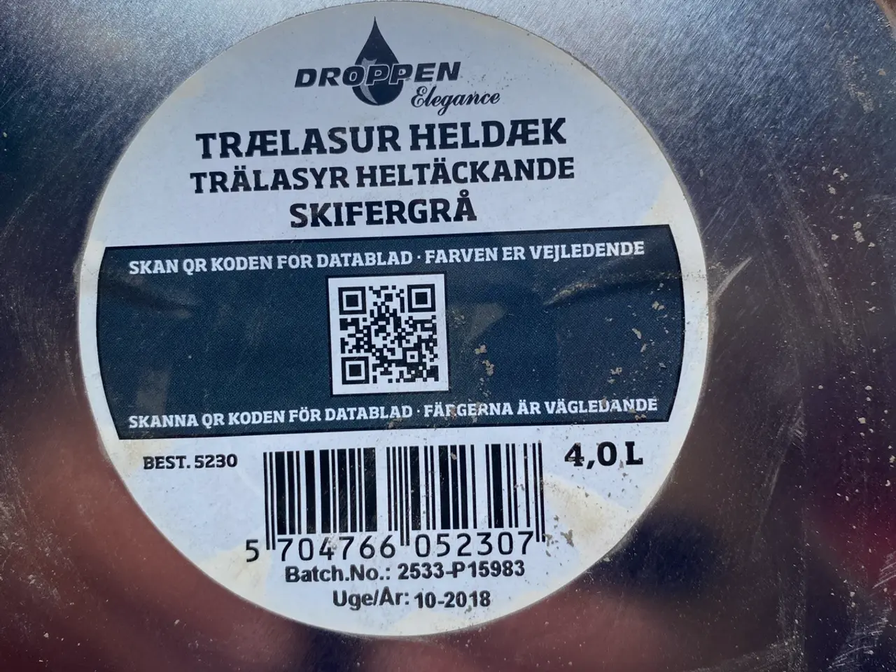 Billede 2 - Superdækkende træbeskyttelse farve skifer