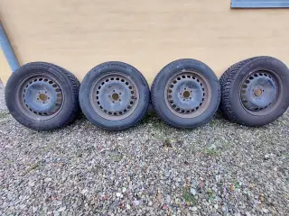 4 stk. Vinterhjul på stålfælge