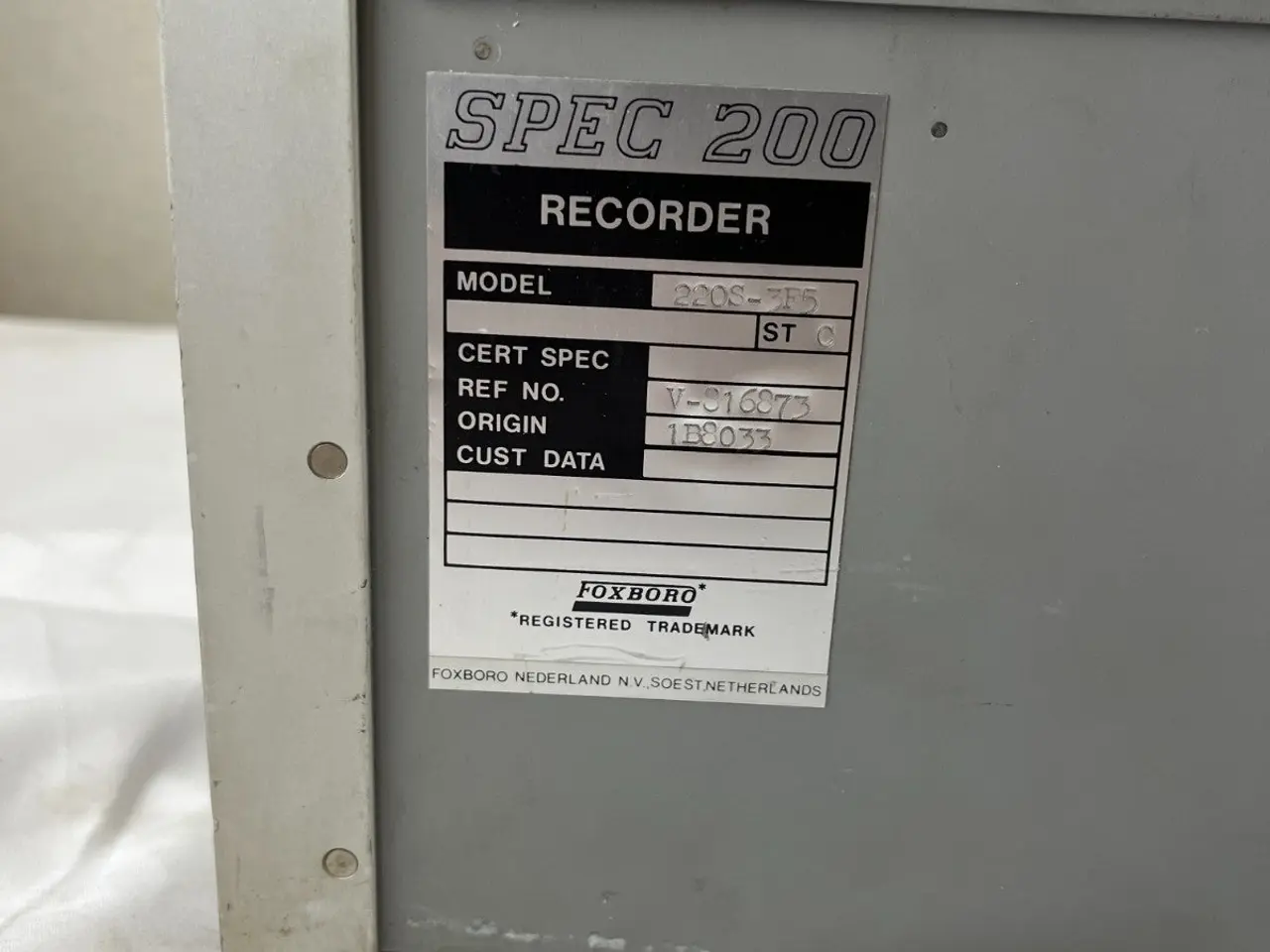 Billede 7 - Foxboro SPEC 200 Recorder 220S-3F5 Chart Recorder