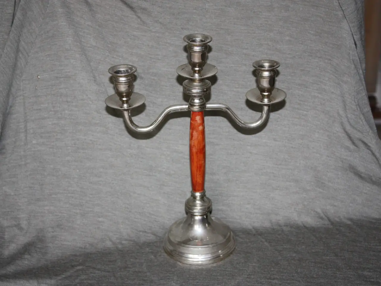 Billede 1 - Lysestage højde 32,5 cm
